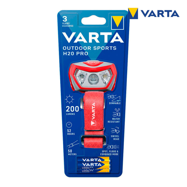 LED Head Torch Varta Outdoor Sports H20 Pro