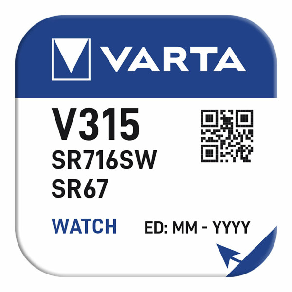 Button battery Varta Silver Silver oxide 1,55 V SR67