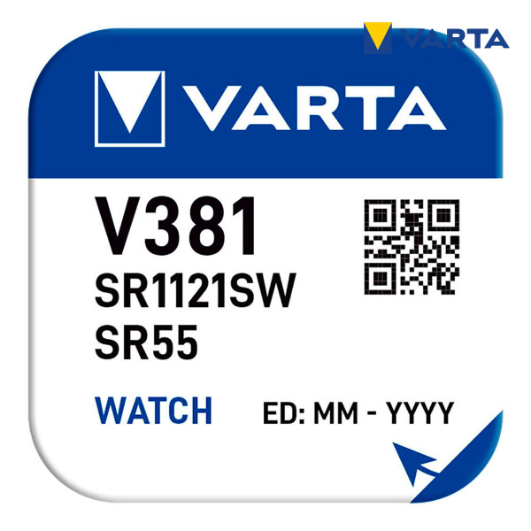 Lithium Button Cell Battery Varta SR55 V381 1,55 V