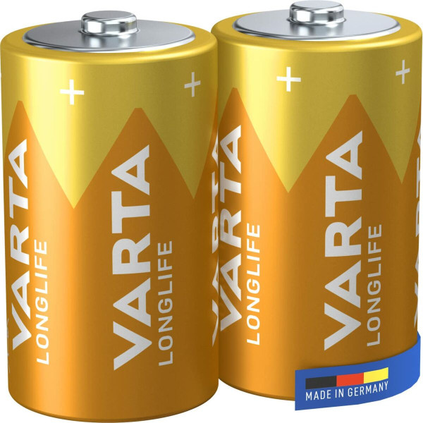 Alkaline Batteries Varta Longlife LR20 1,5 V Type D (2 Units)