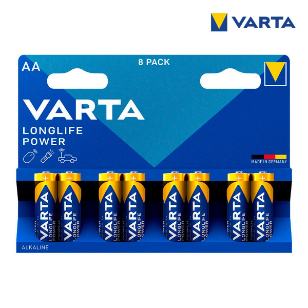 Batteries Varta Long Life Power AA (LR06) (8 Pieces)