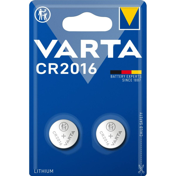 Lithium Button Batteries Varta 06016 101 402 CR2016 3 V (2 Units)