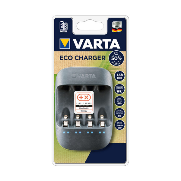 Charger + Rechargeable Batteries Varta 57680