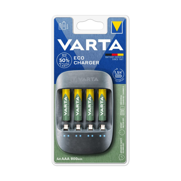 Charger + Rechargeable Batteries Varta 57680 AA/AAA 4 Batteries