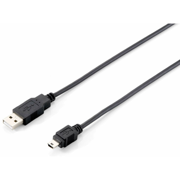 USB to Mini USB Cable Equip 128521 Black 1,8 m