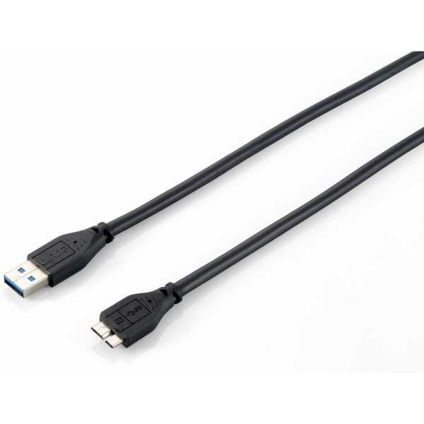 USB 3.0 A to Micro USB B Cable Equip KP7720 Black 1,8 m