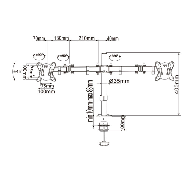 Screen Table Support Equip 650152