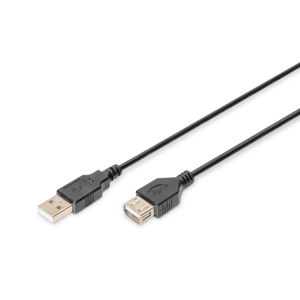 USB Extension Cable Digitus AK-300200-018-S Black 1,8 m