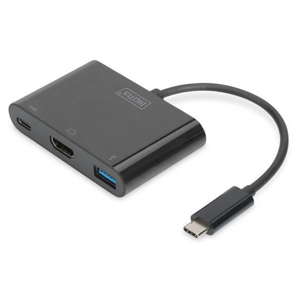 USB Adaptor Digitus DIGITUS Adaptador multipuerto USB Type-C™ HDMI, 3 puertos