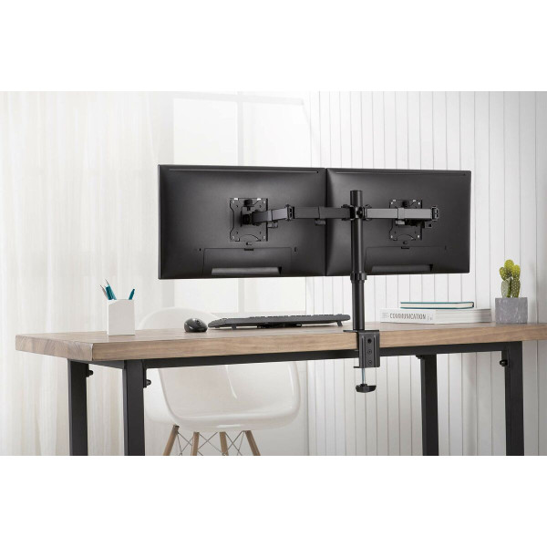 Screen Table Support Digitus DIGITUS Soporte de monitor universal doble con fijación a presión