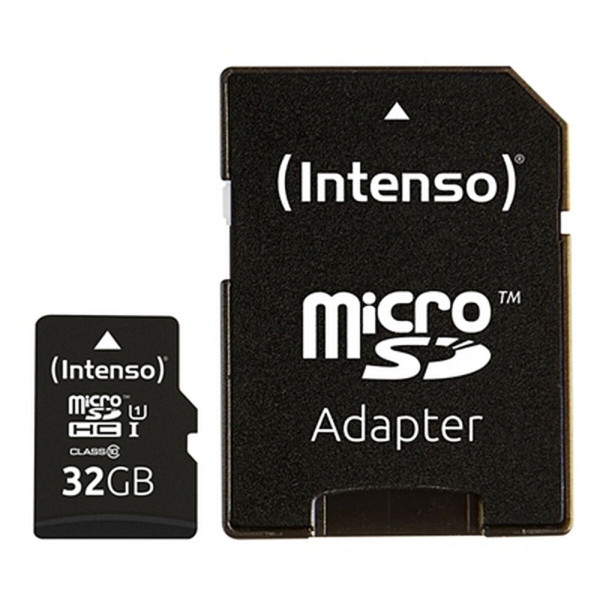 Micro SD Memory Card with Adaptor INTENSO 34234 UHS-I Premium Black