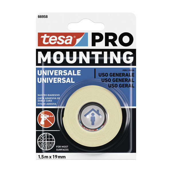 Adhesive Tape TESA Mounting Pro Double-sided 19 mm x 5 m