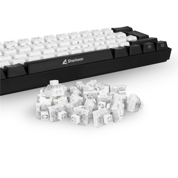 Keyboard Sharkoon Clicky Kailh Box White White