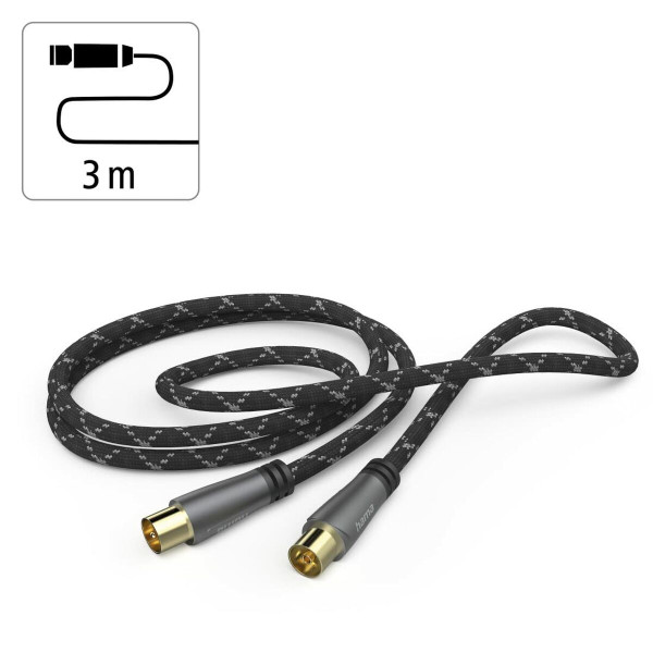 Antenna cable Hama 00205071 3 m Black