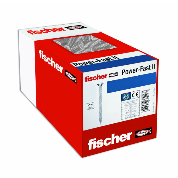 Box of screws Fischer fpf ii czp Screw 200 Units Galvanised (4 x 4 mm)