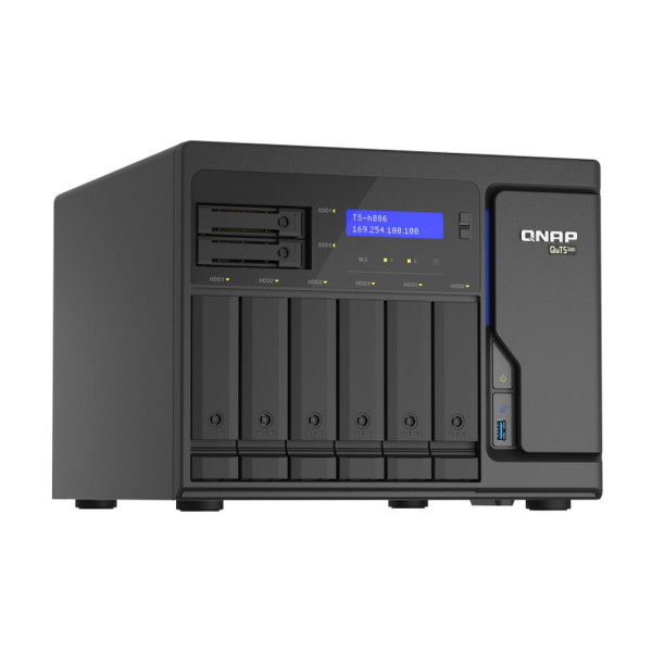 NAS Network Storage Qnap TS-H886-D1622-16G    Black