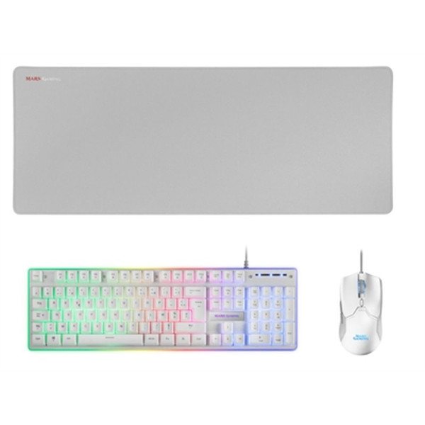 Keyboard and Mouse Mars Gaming 3IN1 French Portuguese