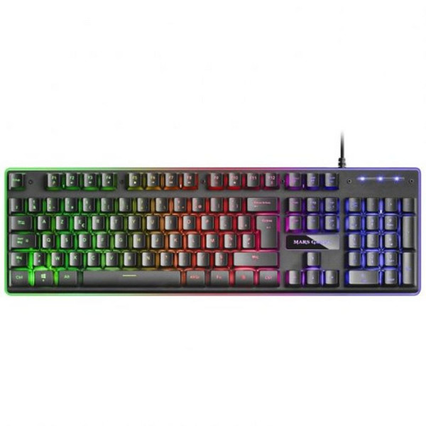 Keyboard with Gaming Mouse Mars Gaming MCPEXFR QWERTY French