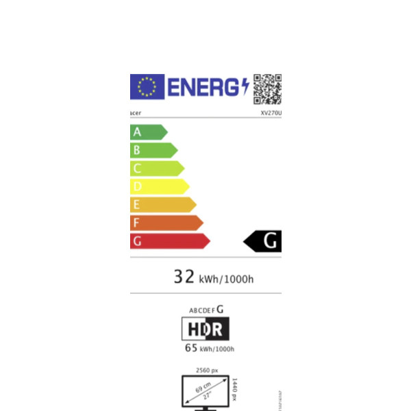 Monitor Acer UM.HX2EE.A18 27"