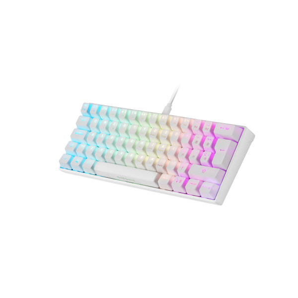 Keyboard Mars Gaming MKMINI Spanish Qwerty White RGB