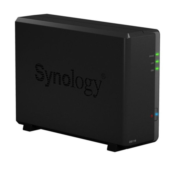 Hygienic Storage System Black Synology DS118 1 GB RAM 1,4 GHz 1 GB DDR4