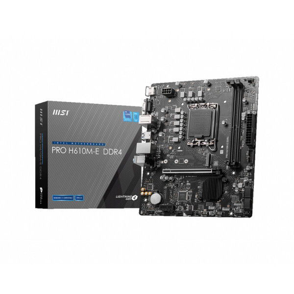 Motherboard MSI PRO H610M-E DDR4 H610 LGA 1700 DDR4 mATX