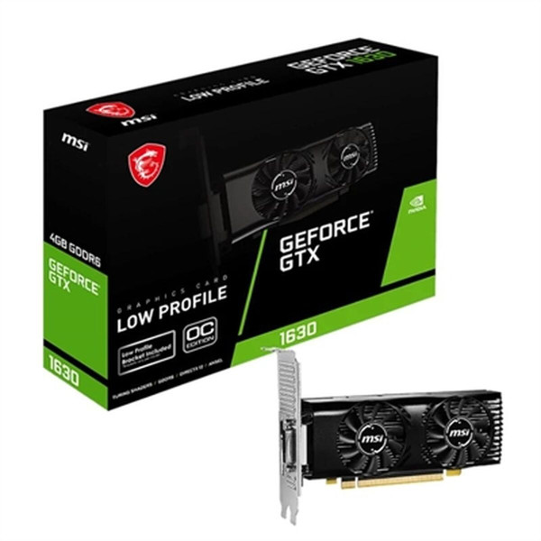 Graphics card MSI NVIDIA GTX 1630 4GT LP OC 4 GB GDDR6