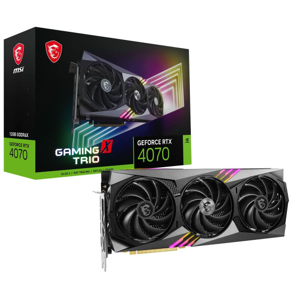 Graphics card MSI GEFORCE RTX 4070 GAMING X TRIO 12G