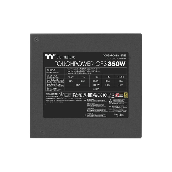 Power supply THERMALTAKE Toughpower GF3 850 W