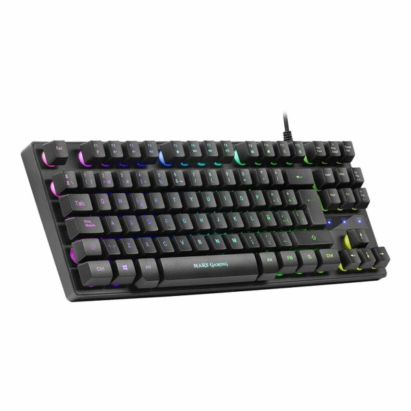 Gaming Keyboard Mars Gaming MKTKLES LED RGB