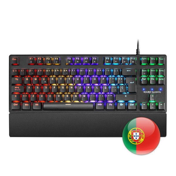 Gaming Keyboard Mars Gaming MKXTKLBPT Black