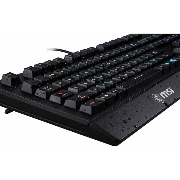 Gaming Keyboard MSI Vigor GK20 Spanish Qwerty Black LED RGB