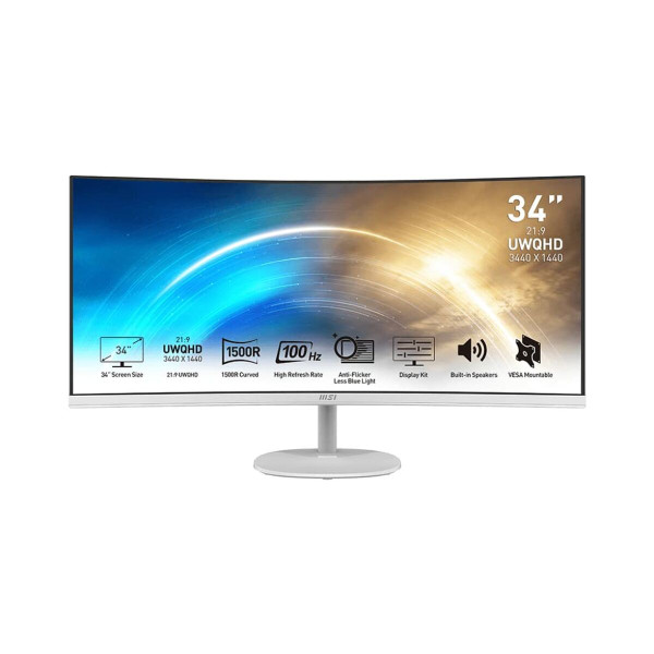 Monitor MSI White 34" UWQHD