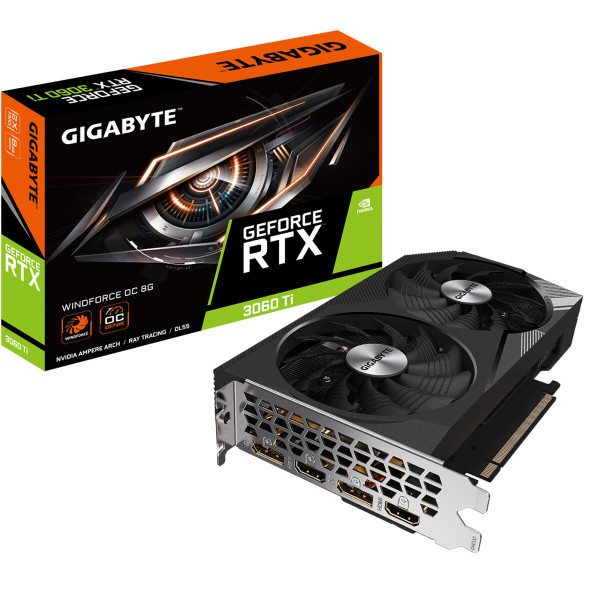 Graphics card Gigabyte GeForce RTX 3060 Ti WINDFORCE OC 8 GB GDDR6