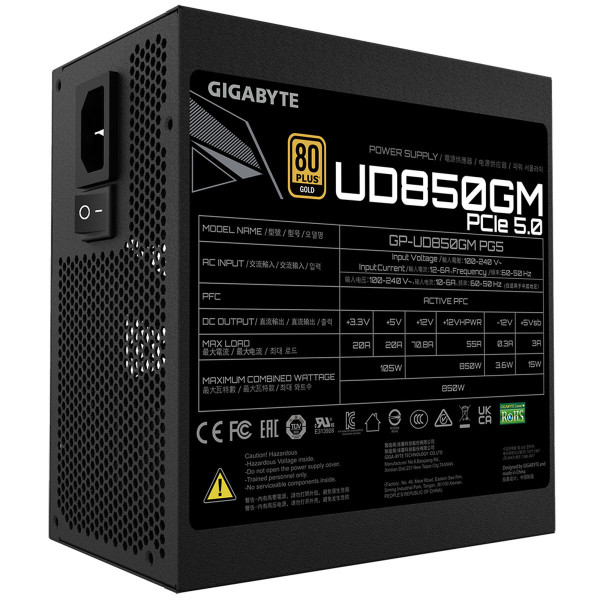 Power supply Gigabyte GP-UD850GM PG5 Black