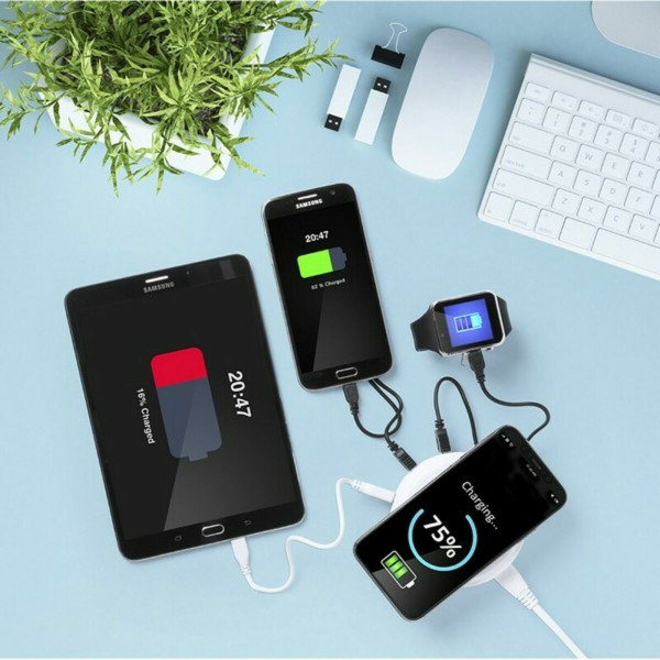 Wireless Qi Charger with USB Ports Xtra Battery 145955 (20 Units)