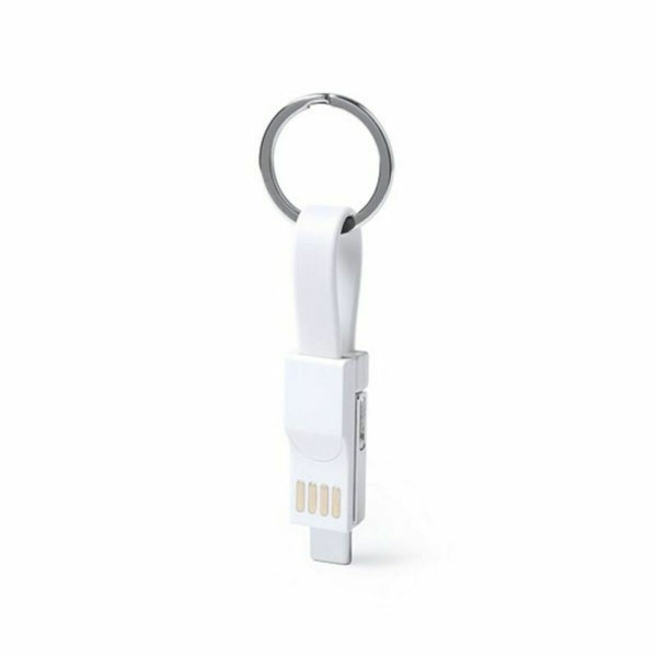 Keyring with Type C Micro USB Cable and Lightning Cable 145969 (250 Units)