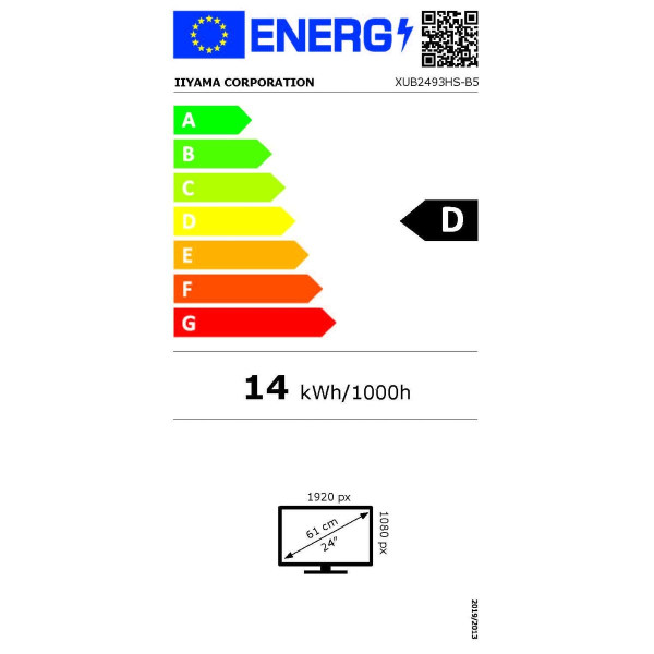 Monitor Iiyama XUB2493HS-B5