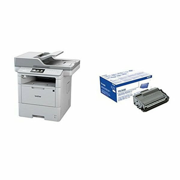 Laser Fax Printer Brother MFCL6800DWRF1 46 ppm WIFI LAN FAX White