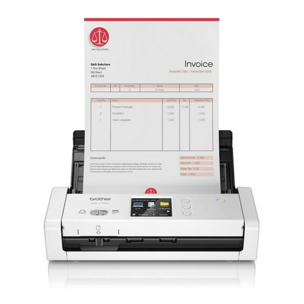 Duplex Colour Portable Wi-Fi Scanner Brother ADS-1700 7,5 ppm 1200 dpi White