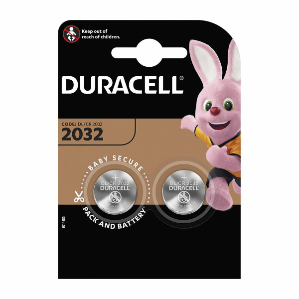 Lithium Button Batteries DURACELL CR2032 3 V (2 Units)