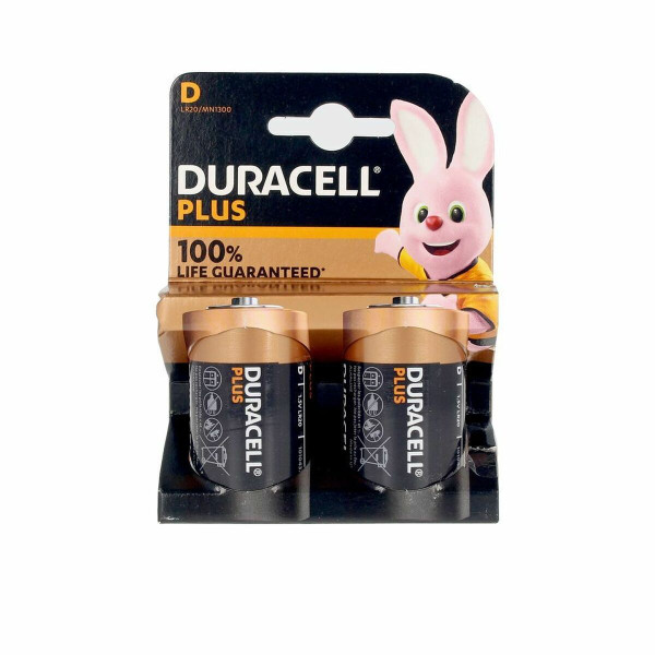 Alkaline Batteries LR20 DURACELL Plus Power (2 uds)