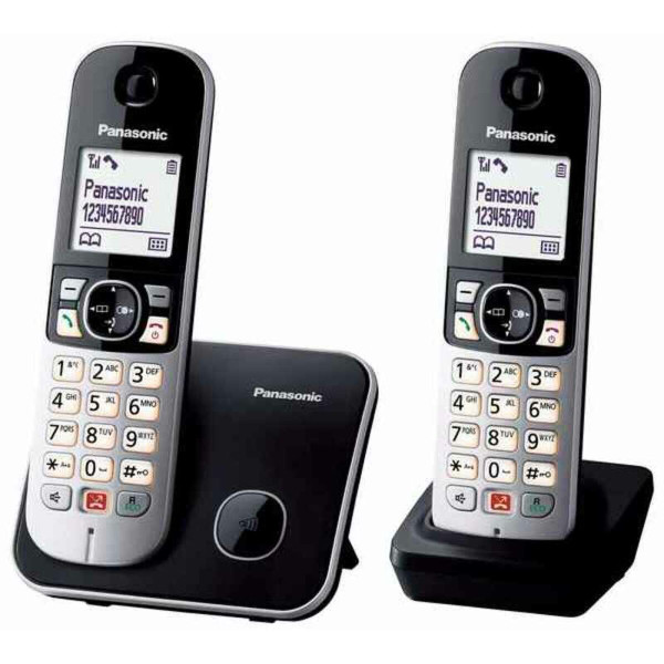 Wireless Phone Panasonic Corp. KX-TG6852SPB DUO Black