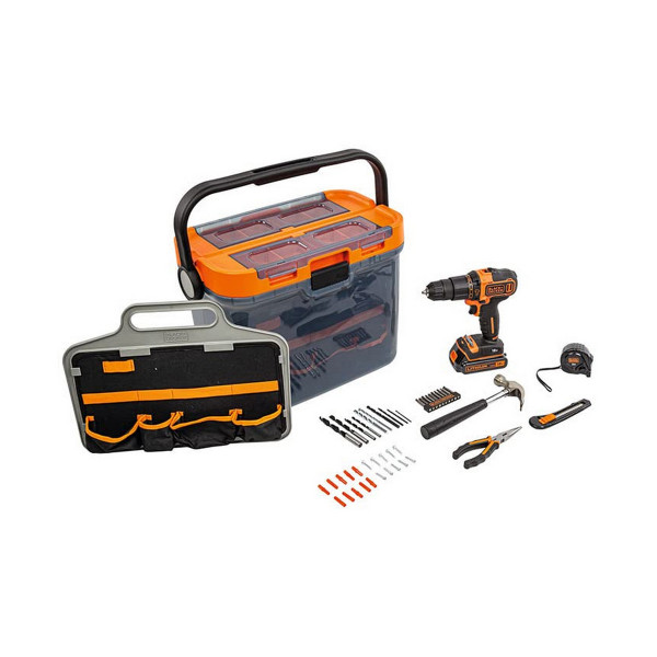 Drill and accessories set Black & Decker bcksb05-qw 18 V