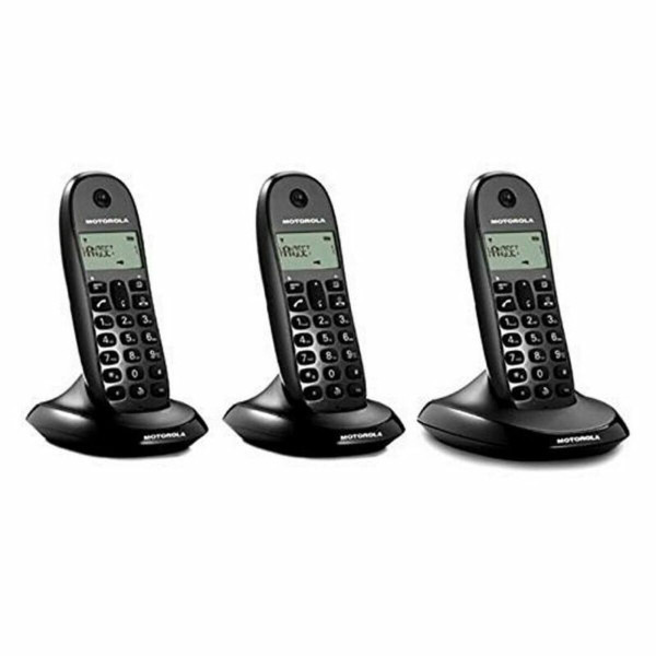 Telephone Motorola E07000D48B3AES03 (3 Pcs) Black