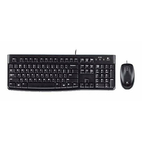 Keyboard and Wireless Mouse Logitech Desktop MK120 Spanish Qwerty