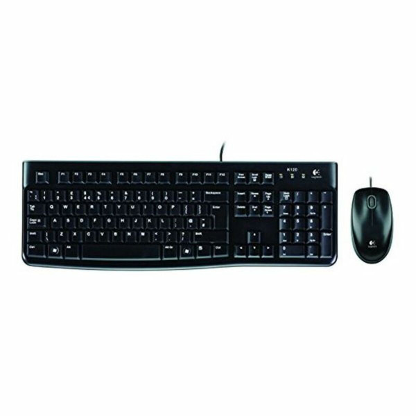 Keyboard and Optical Mouse Logitech 920-002550 USB Black