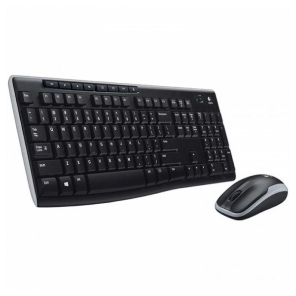 Keyboard and Wireless Mouse Logitech 920-004513 Black Spanish