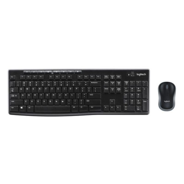 Keyboard and Wireless Mouse Logitech 920-004513 Black Spanish