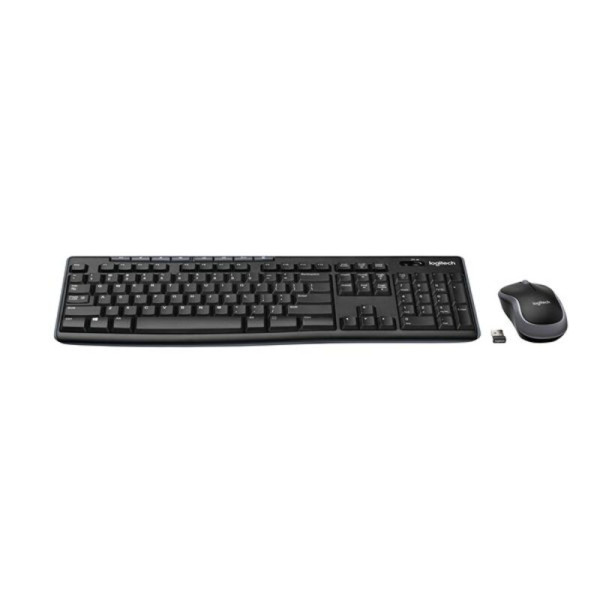 Keyboard and Wireless Mouse Logitech 920-004513 Black Spanish